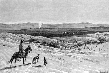 Kizil-Kumin autiomaa, Dussibal Wells, Aasia, 1895