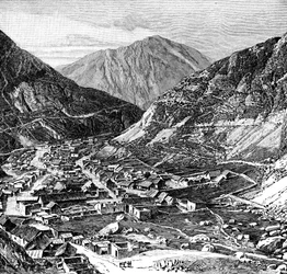 Lima-Oroya-rautatie, Peru, 1895