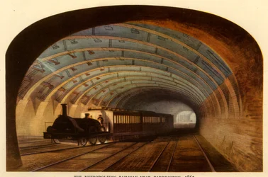 Metropolitan Railway lähellä Paddingtonia, 1863, 1945.