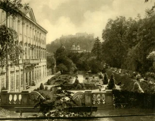 Mirabellin palatsi ja puutarhat, Salzburg, Itävalta, 1935.