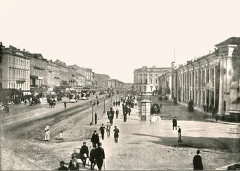 Nevski Prospekt, Pietari, Venäjä, 1895.