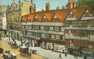 Vanhat talot, Holborn, Lontoo, vuodelta 1910.