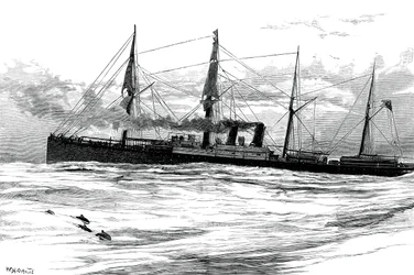 Orient Steam Navigation Companyn höyrylaiva Orient, c1880