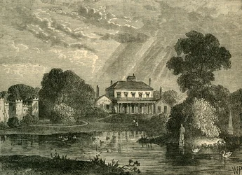 Paviljonki, Hans Place, vuonna 1800, n. 1876.
