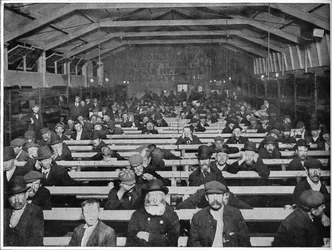 The Penny Sit-Up, Pelastusarmeijan turvakoti, Blackfriars, Lontoo, c1900 1901