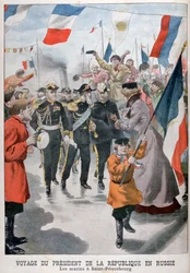 Ranskan tasavallan presidentti vierailee Pietarissa, Venäjällä, 1902