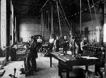 Pretorian rahapaja ennen kuin britit ottivat sen haltuunsa Transvaalissa Etelä-Afrikassa, 1900