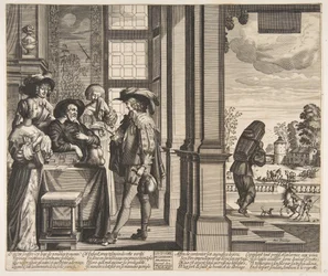 Tuhlaajapoika lähtee kotoa, n. 1636.