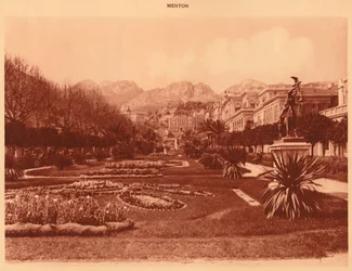 Julkinen puutarha, Menton, 1930.