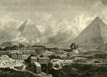 Pyramidit ja sfinksi, 1890.