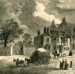 The Red Cow Inn, Hammersmith, 1878.