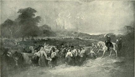 The Relief of Lucknow - Kärsivien johtaminen brittiläiselle leirille, 1901.
