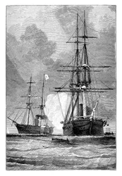 San Jacinto, pysäyttää Trentin, 1861