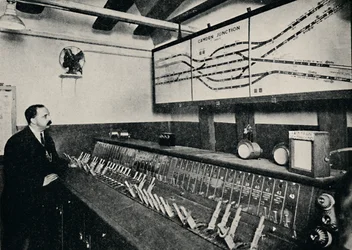 Signaalilaatikko putken rautatien risteyksessä, 1926