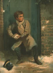Lumipallo, 1800-luku