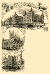 Eteläiset esikaupungit, c1878.