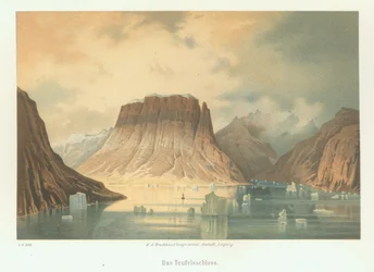 Teufelsschloss Kejser Franz Joseph Fjordissa. Toinen saksalainen pohjoisnapainen retkikunta Arktille