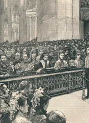 Kiitospäivän jumalanpalvelus St. Paulin katedraalissa, 1906