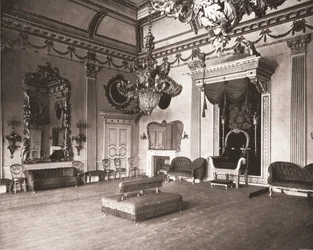 The Throne Room, Dublinin linna, Dublin, Irlanti, 1894.