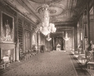 The Throne Room, Windsorin linna, Berkshire, 1894.