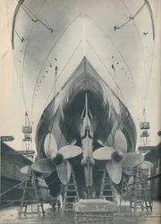 The Thrust of the Modern Liners Mighty Engines, 1936