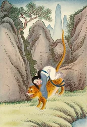 "Tiikeri kantaa pois Miao Shanin", 1922.