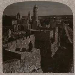 Daavidin torni. Citadelin vanhin osa, 1900