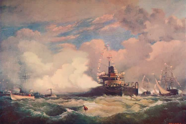 Turret-panssaripukuisen laivan tuho Spitheadissa, 1873 1906