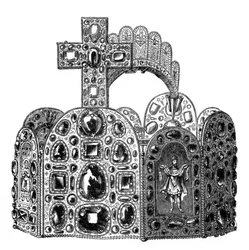 Kaarle Suuren diadeemi, 800-luku, 1870