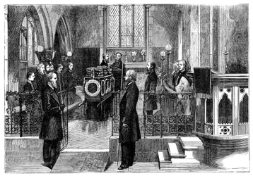 1800-luvun lopun Britannian pääministerin Benjamin Disraelin hautajaiset 1804-1881
