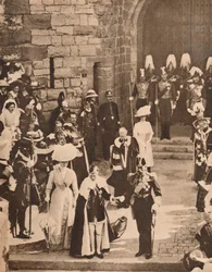 Walesin prinssin virkaan asettaminen Caernarvonin linnaan, 13. heinäkuuta 1911 1935