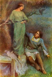 Hernekana muuttui hetkessä neitokseksi, 1917.