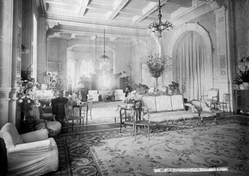 Vastaanottohalli, Viceregal Lodge, Intia, 1900-luku