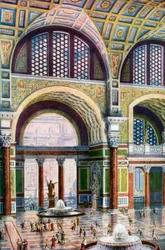 Caracallan kylpylän tepidarium, Rooma, Italia, 1933-1934