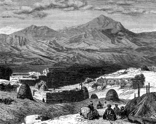 Gharzenin kylä ja Kurdistanin vuoret, 1800-luku