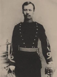 Nuori Mori Ogai 1862-1922 Saksassa sen jälkeen, kun hänet nimitettiin ensimmäisen luokan sotilaslääkäriksi, 188
