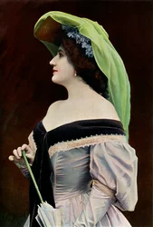 Variety-teatteri. - Neiti C. Thevenet. - Carolinen rooli - Lepakko, 1904.