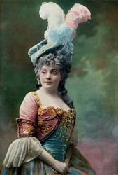 Municipal Theater De La Gaite - Rouva Rejane, Montansierin rooli. - Montansier, 1904.