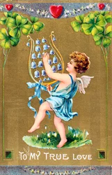 To My True Love, amerikkalainen ystävänpäiväkortti, c1910