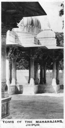 Maharajahien hauta, Jaipur, Rajasthan, Intia, 1925
