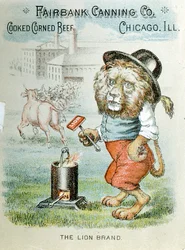 Kauppakortti Fairbank Canning Companylle, Chicago, Illinois, c1890