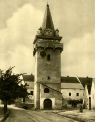Turkin torni, Breitenbrunn, Burgenland, Itävalta, c1935.