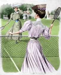 Kaksi tennisasua lokakuulle 1905.