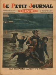 Kaksi poliisia pelastaa perheen, 1930.