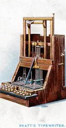 John Prattin vuonna 1866 1915 patentoima kirjoituskone