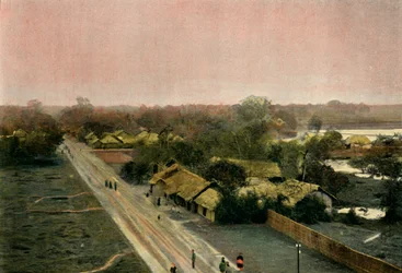 Un Village Tonkinois, kylä Tonkinissa, 1900.