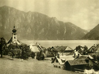 Unterach am Attersee, Ylä-Itävalta, 1935.