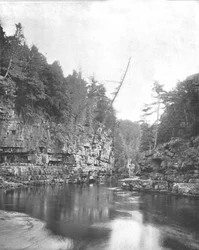Upper End of the Ausable Chasm, Adirondacks, New York State, USA, c1900.