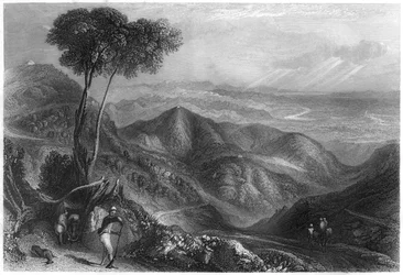 Dhoonin laakso, Himalajan vuoret, c1860