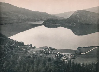 Haversting-tunnelin varrella, Bergensbanen, 1914.